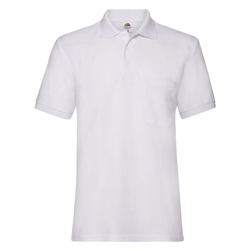 Polo da Lavoro Fruit of The Loom con Taschino e Chiusura a Bottoni FR633080
