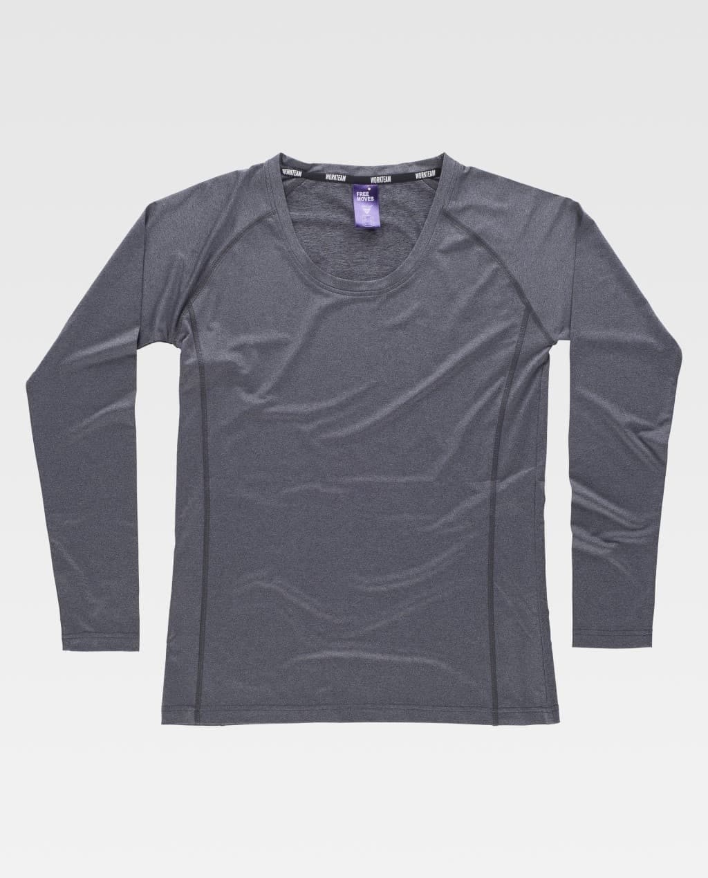T-shirt da Lavoro Workteam Manica Lunga Donna Stretch B0069