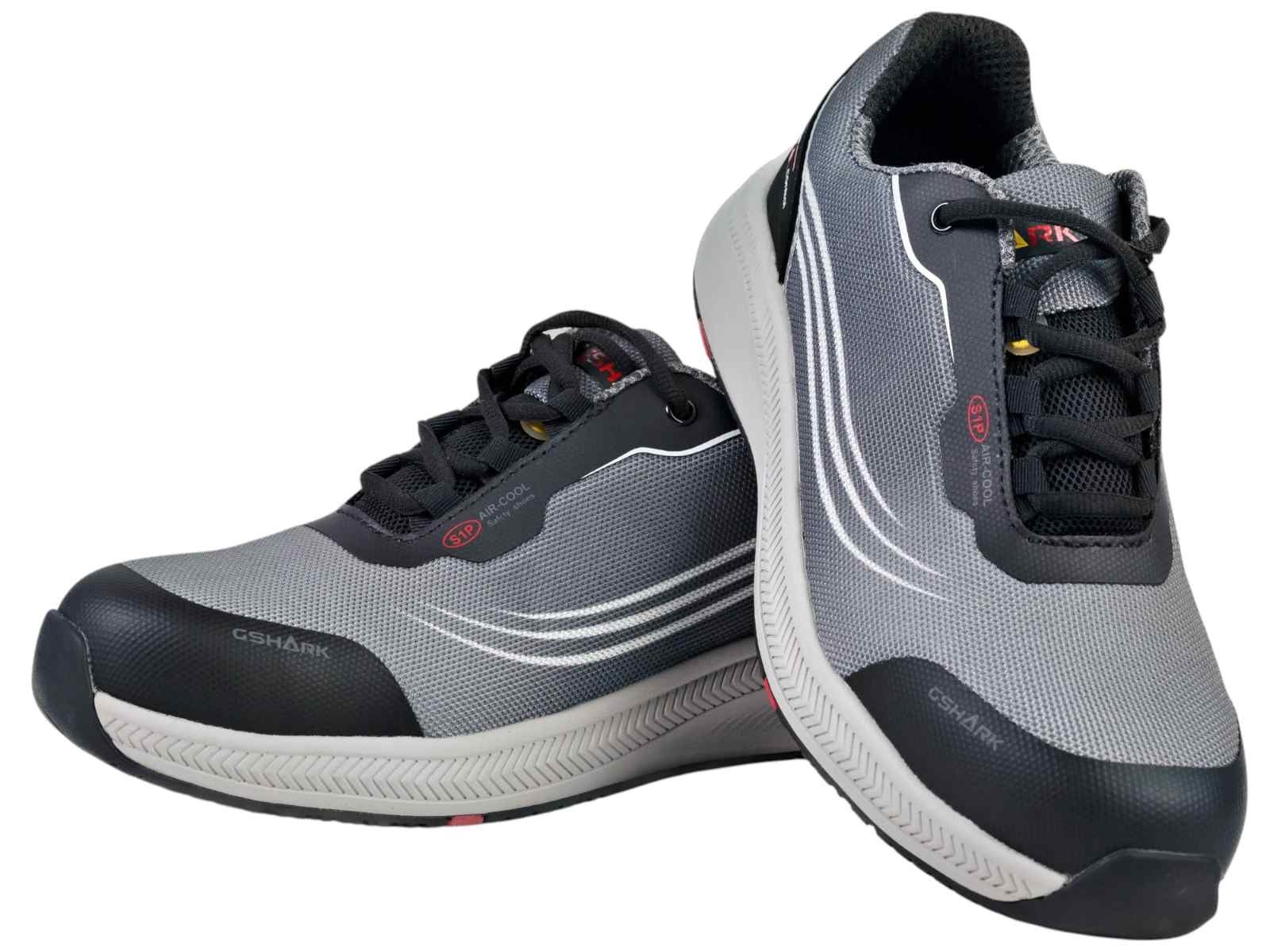 Scarpe Antinfortunistiche Ultraleggere GShark Squash 2.0 Grigio S3 SRC Estive Traspiranti Comode Antiscivolo