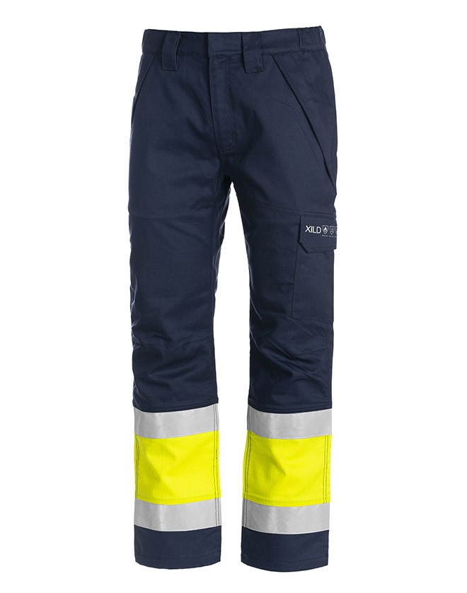 Pantaloni da Lavoro Alta Visibilit� Multinorma Multitasche Antistatico Ignifugo Sottozero Xild X300