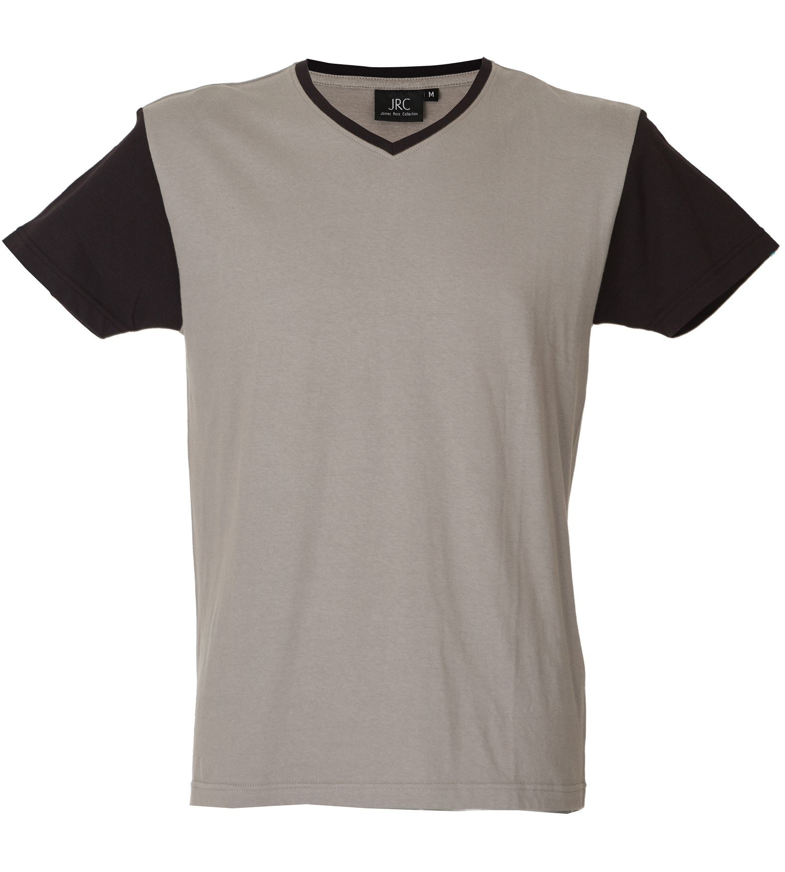 5 Pezzi - T-Shirt collo a V da Lavoro 100% Cotone Bicolore JRC Cadice 989990