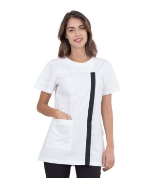 Casacca da donna a maniche corte Bertie chiusura con zip laterale Horeca Siggi - 28CS1594/00-0001