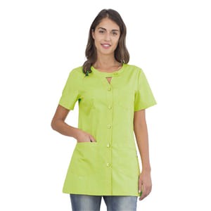 Casacca da donna a maniche corte Alpha Horeca Siggi con chiusura a bottoni - 28CS1593/00-0001