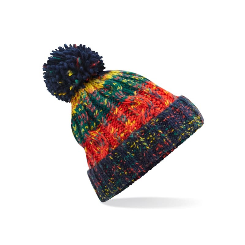 Cappello Corkscrew Pom Pom Beanie Beechfield - B486