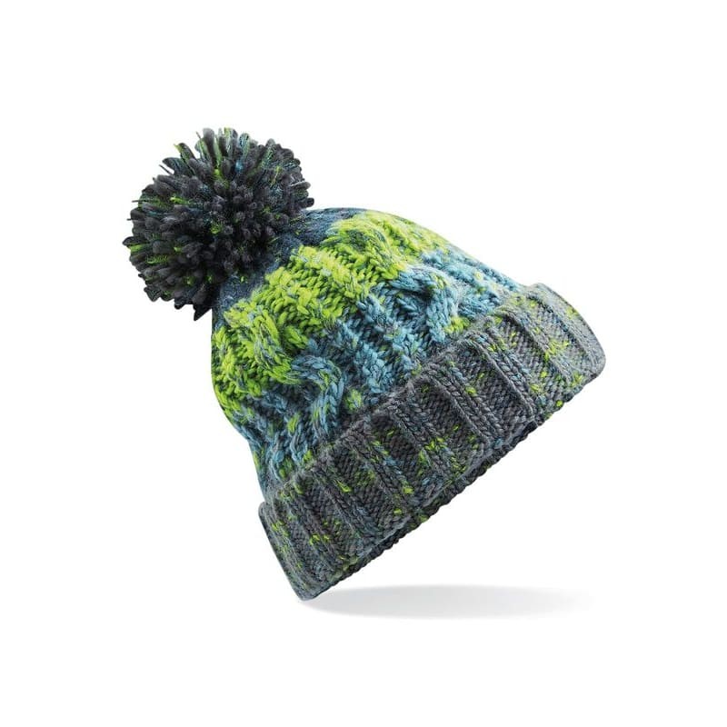 Cappello Corkscrew Pom Pom Beanie Beechfield - B486