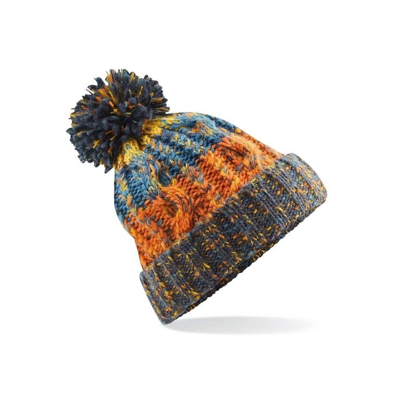 Cappello Corkscrew Pom Pom Beanie Beechfield - B486