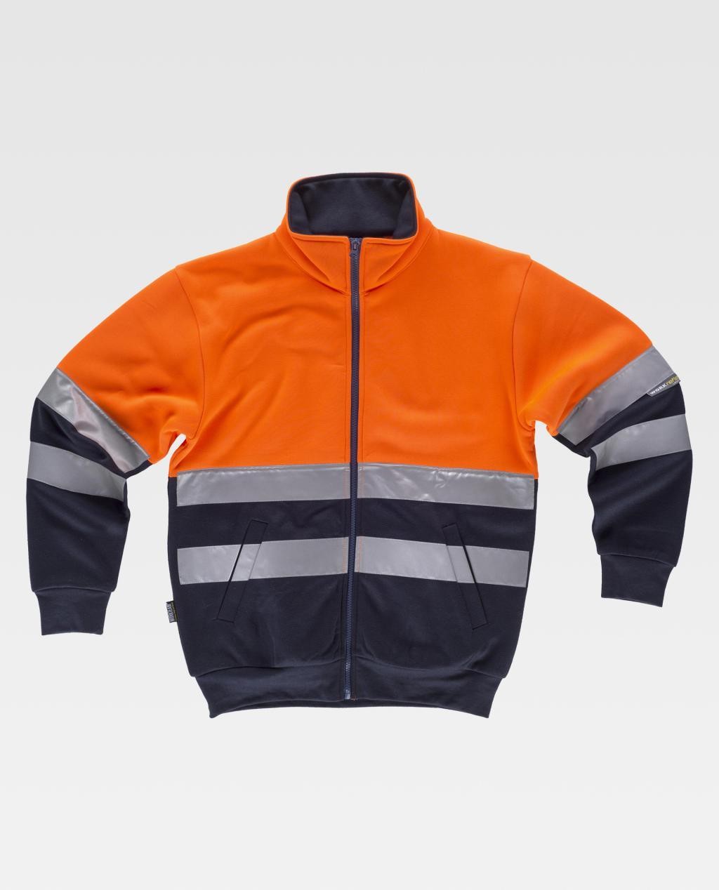 Felpa da Lavoro Mezza Zip Alta Visibilit� C9037 - Workteam