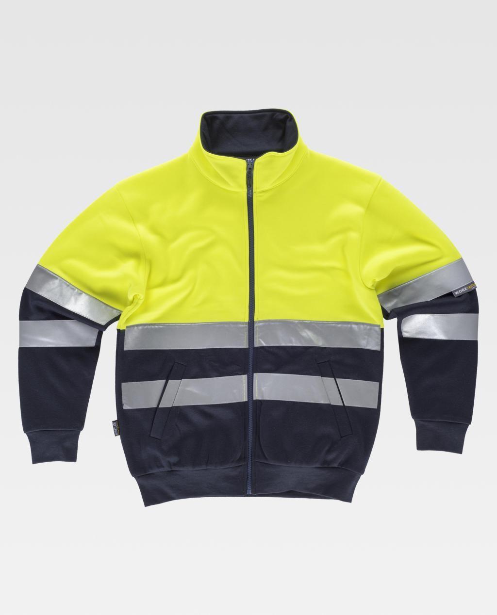 Felpa da Lavoro Mezza Zip Alta Visibilit� C9037 - Workteam
