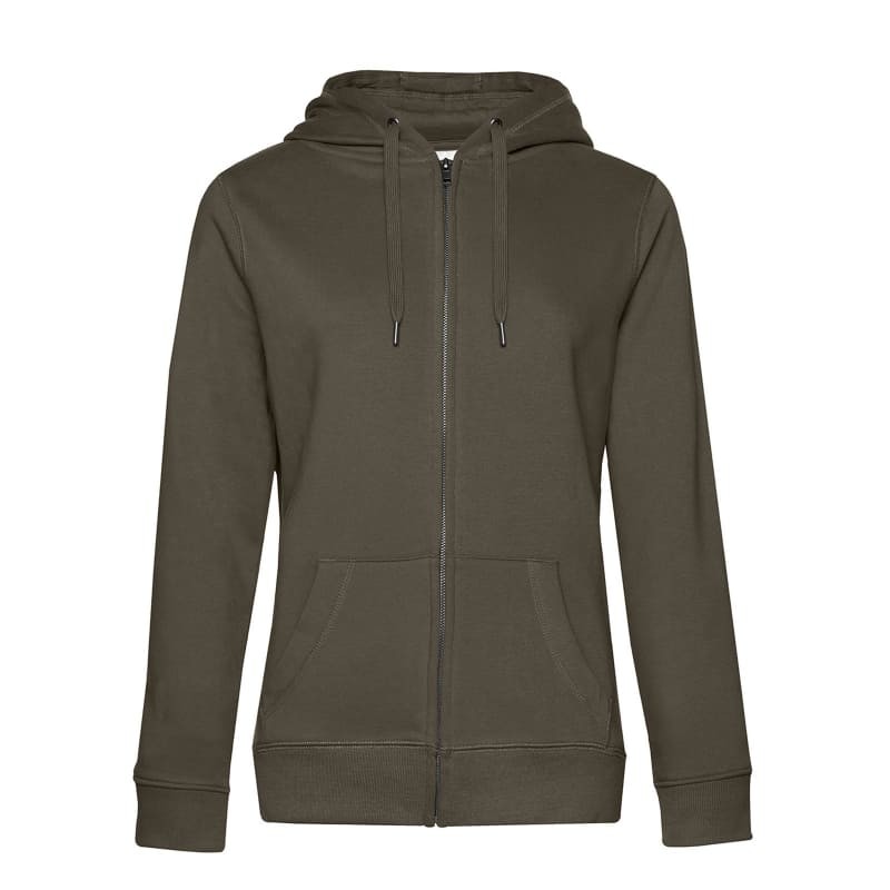 Felpa Da Lavoro Queen con Cappuccio e Zip Intera da Donna B&C Collection - BCWW03Q