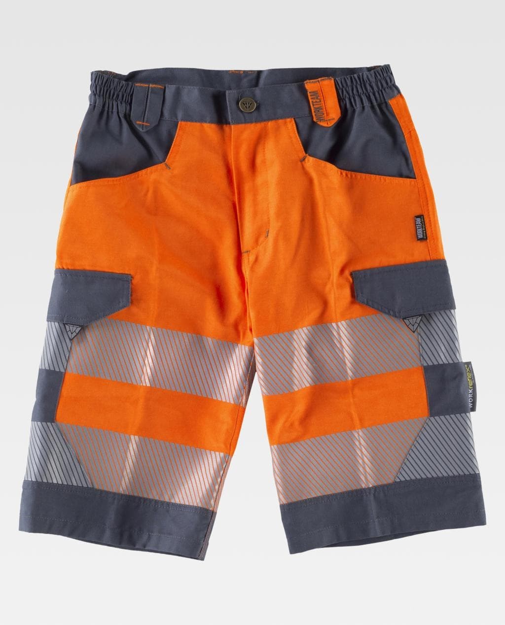 Bermuda da Lavoro Workteam Bicolore Alta Visibilit� C2705