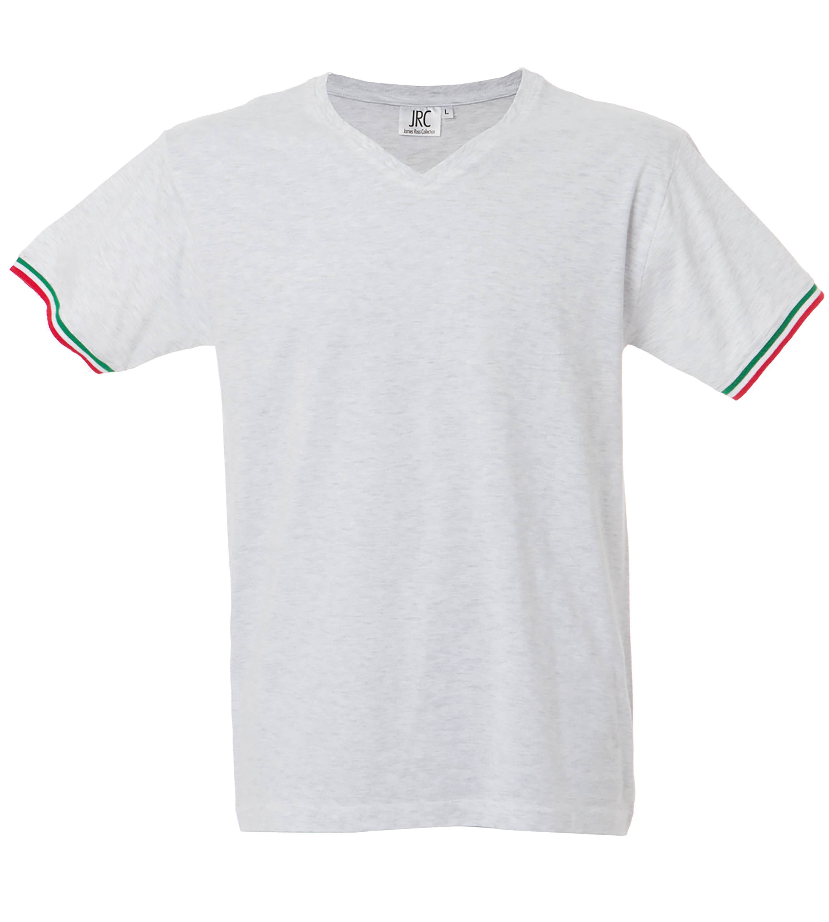 5 Pezzi - T-Shirt collo a V da Lavoro 100% Cotone JRC New Milano 989973