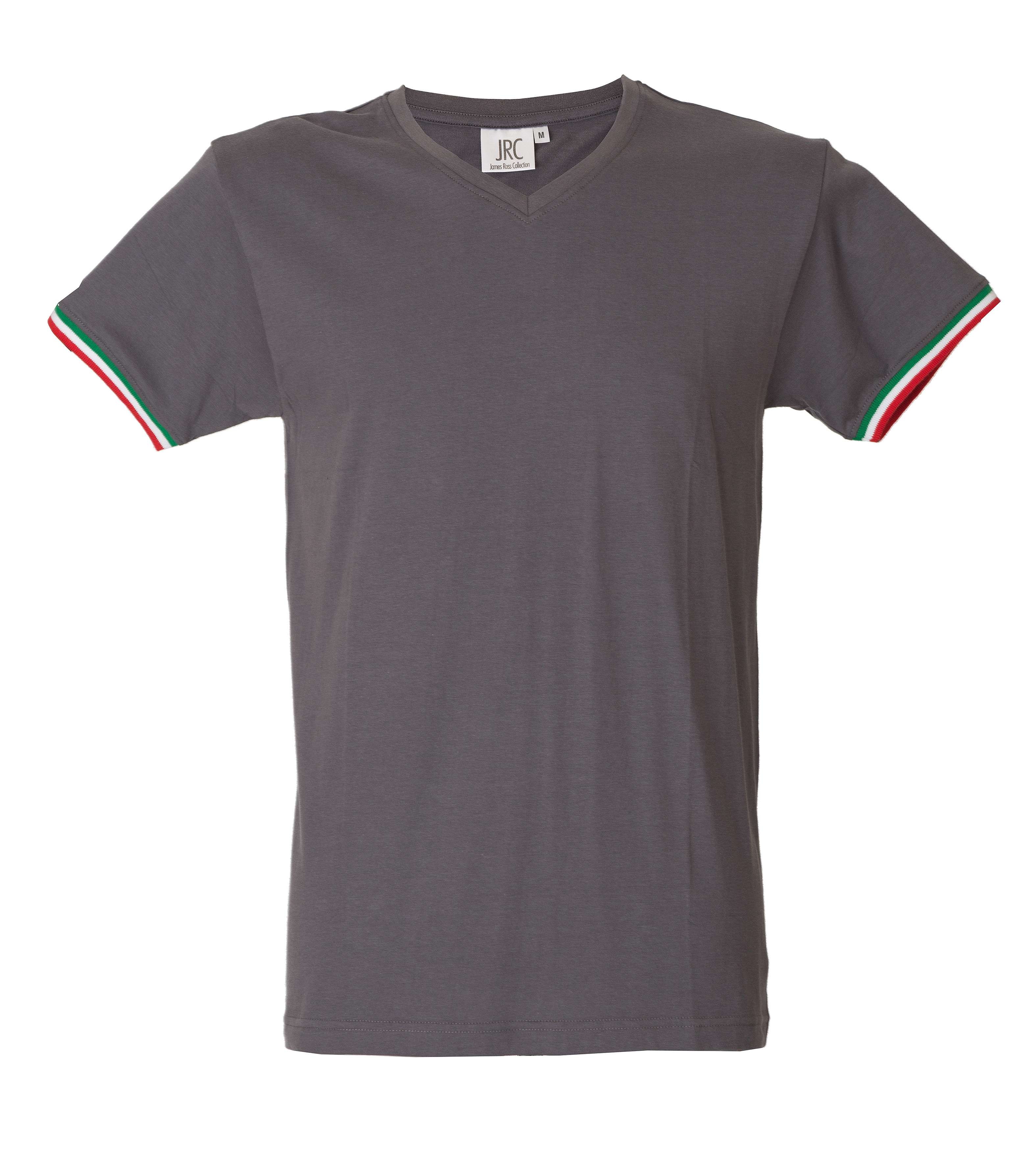 5 Pezzi - T-Shirt collo a V da Lavoro 100% Cotone JRC New Milano 989973