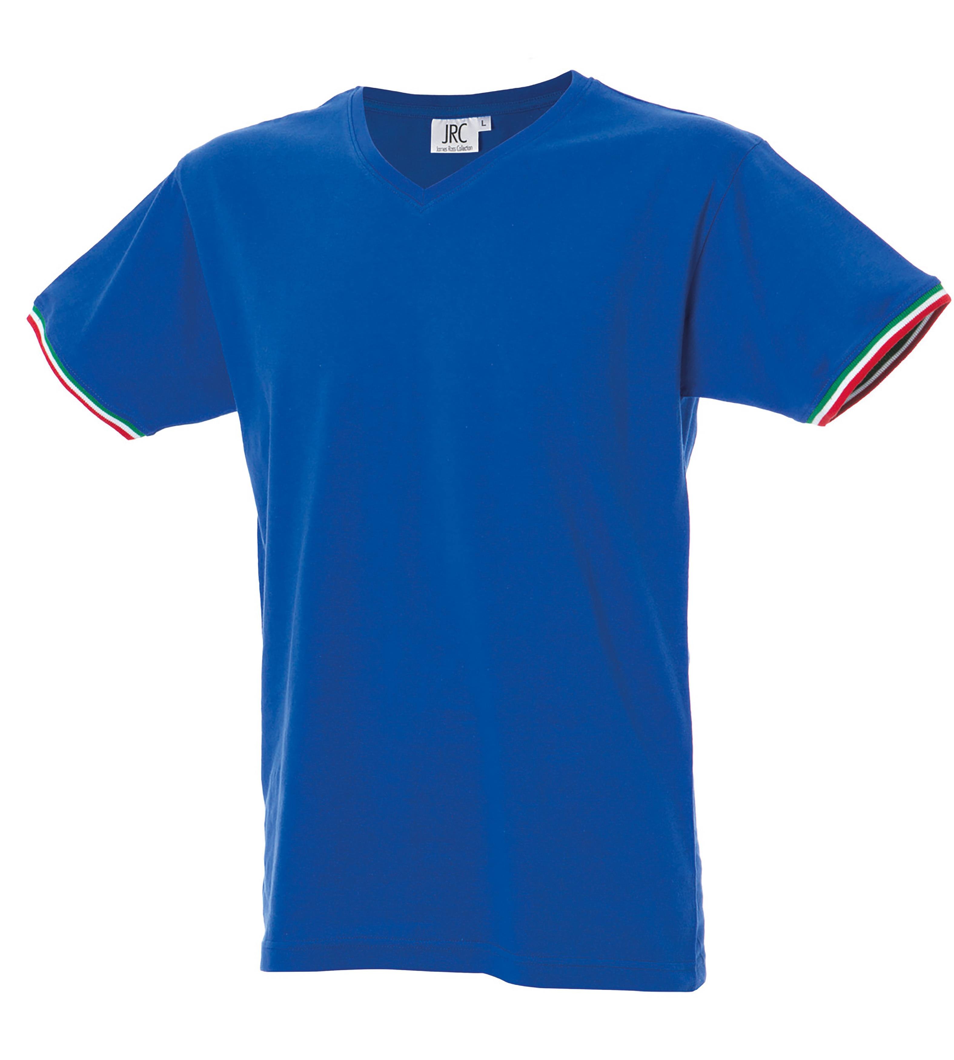 5 Pezzi - T-Shirt collo a V da Lavoro 100% Cotone JRC New Milano 989973