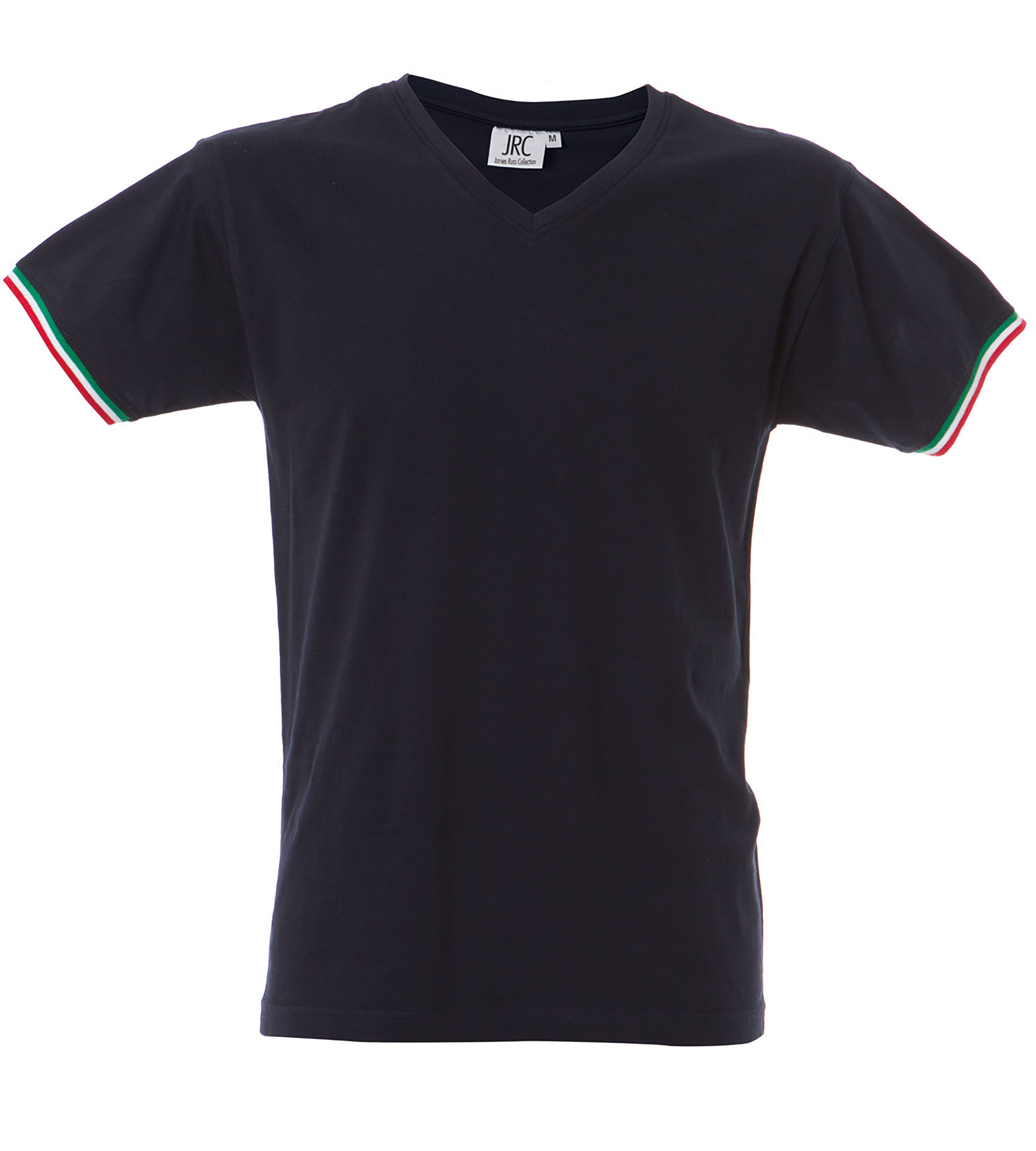 5 Pezzi - T-Shirt collo a V da Lavoro 100% Cotone JRC New Milano 989973