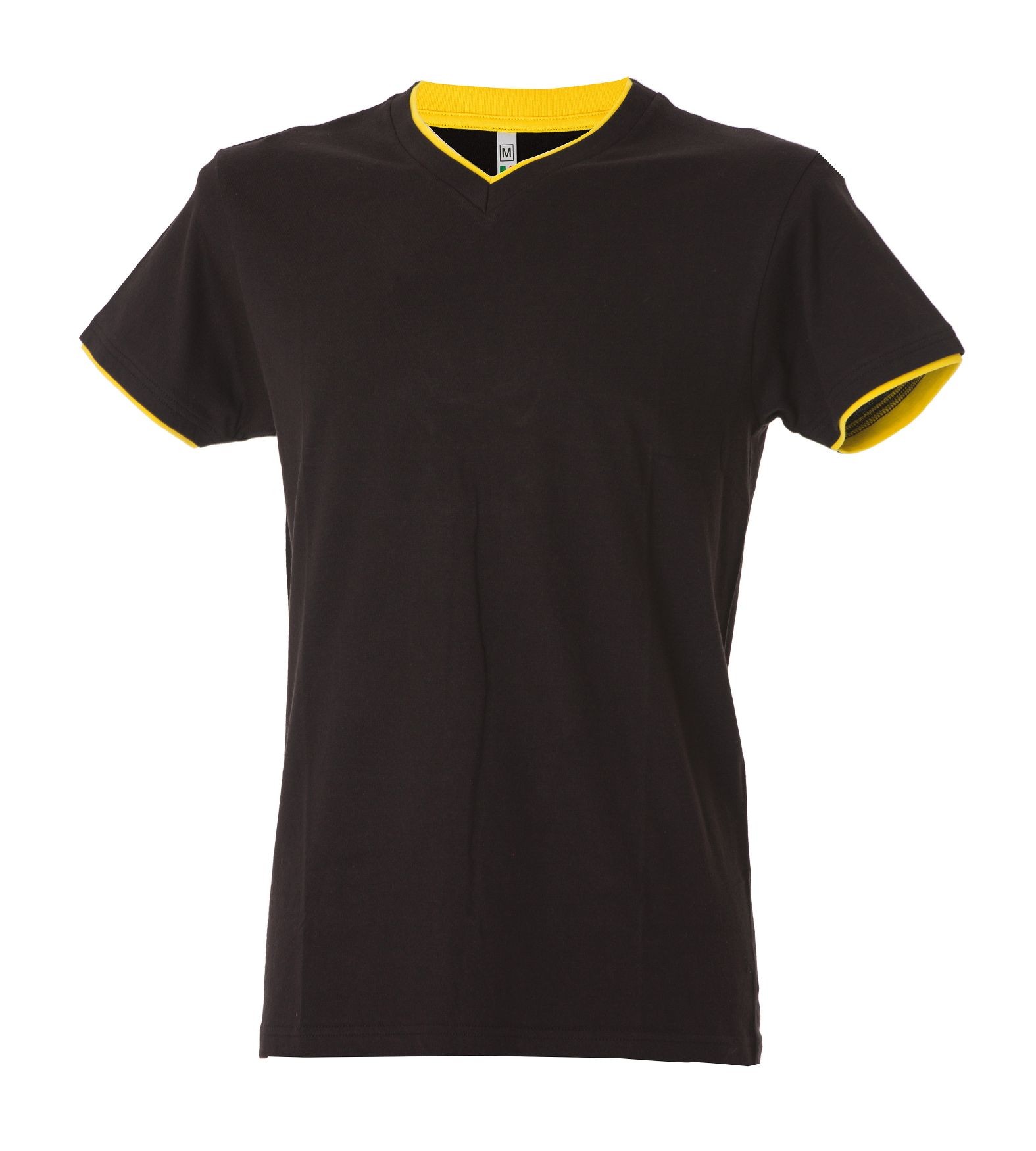 5 Pezzi - T-Shirt collo a V da Lavoro 100% Cotone Bicolore JRC Serbia 992034