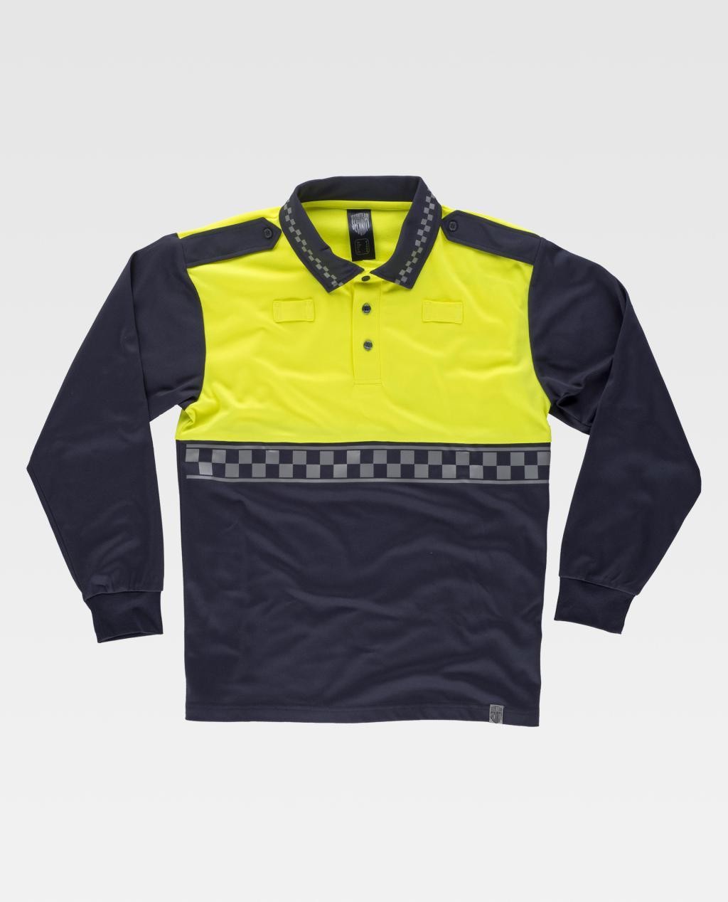 Polo da Lavoro Manica Lunga Alta Visibilit� C3856 - Workteam