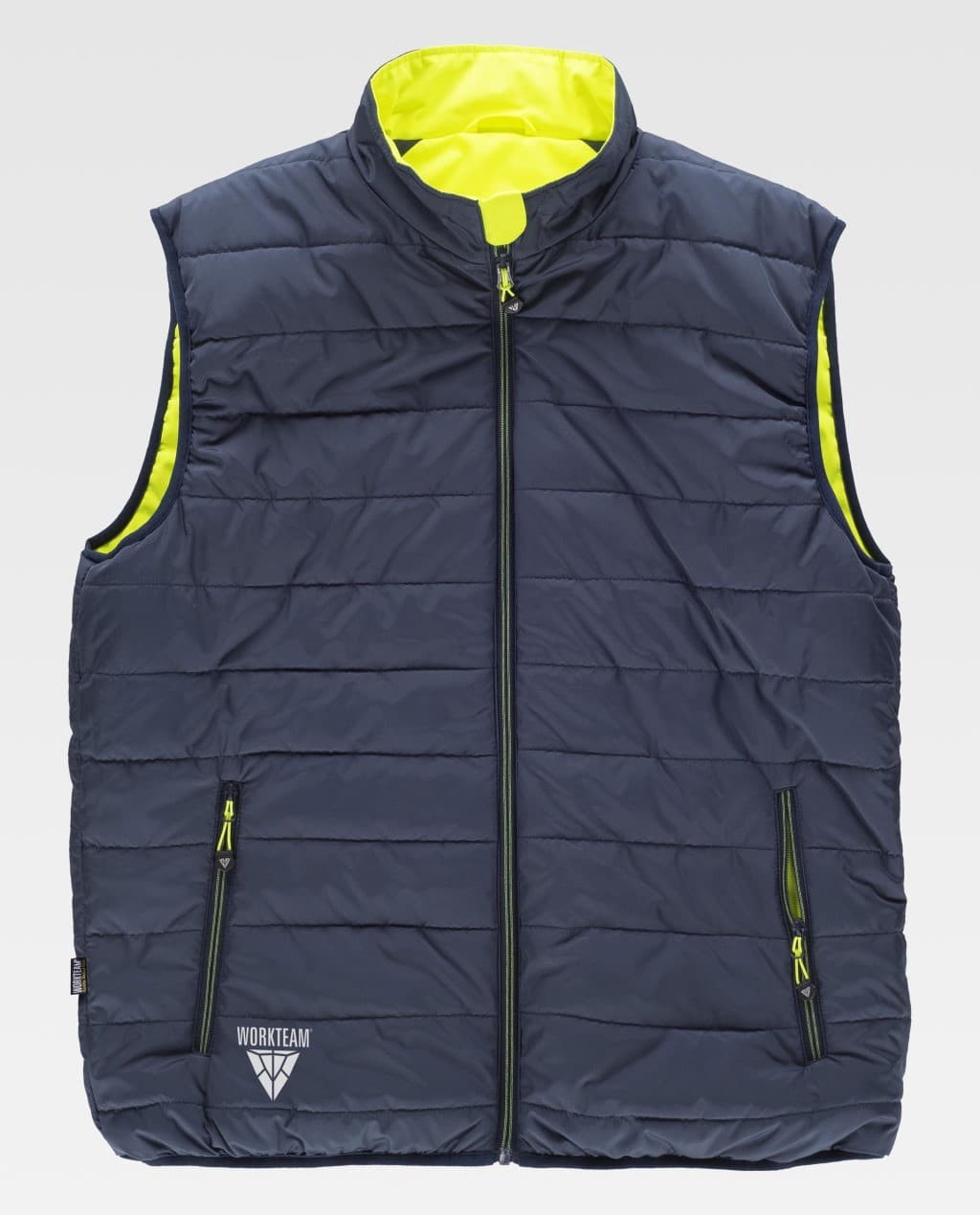 Gilet da Lavoro Workteam Imbottito Reversibile Alta Visibilit� C8250