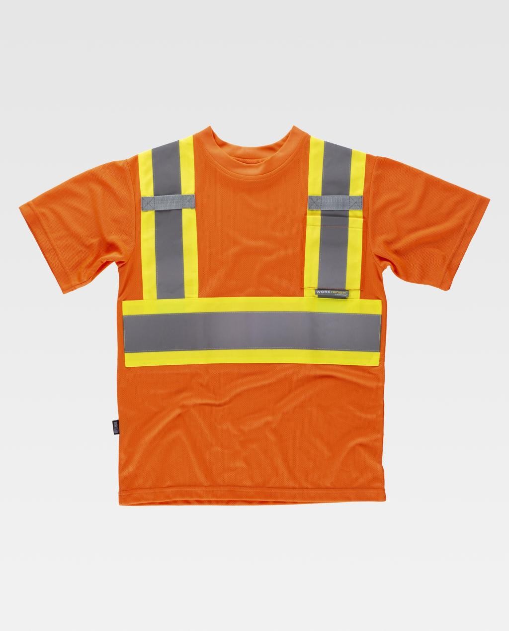 T-shirt da Lavoro Alta Visibilit� Bicolore con Taschino M/C C3645 - Workteam