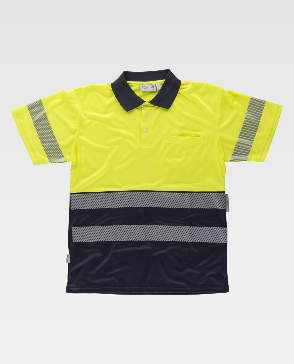 Polo da Lavoro Manica Corta Alta Visibilit� C3890 - Workteam