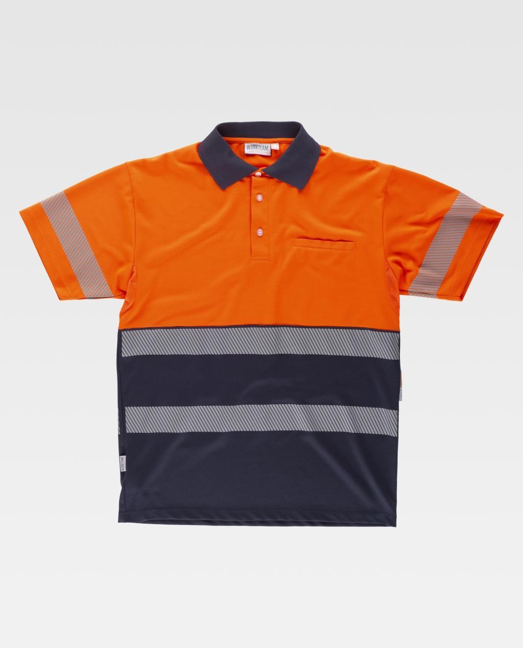 Polo da Lavoro Manica Corta Alta Visibilit� C3890 - Workteam