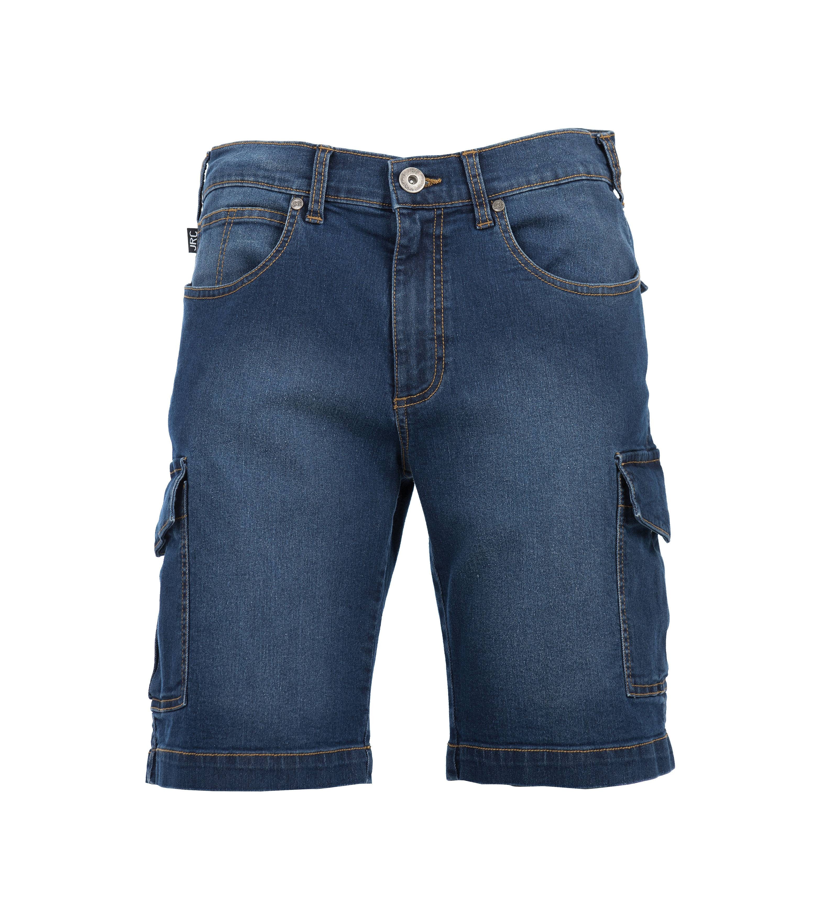 Bermuda in jeans da Lavoro Stretch Multitasche JRC Houston 992782
