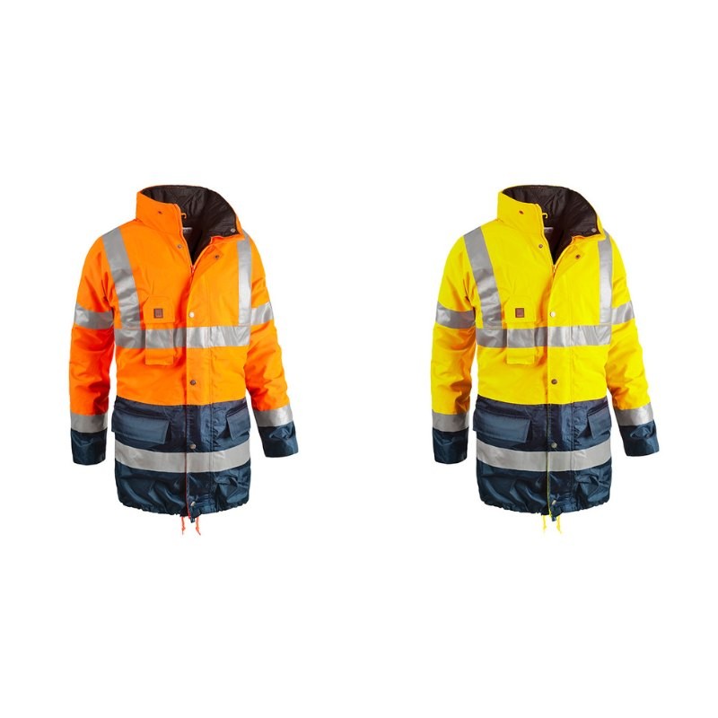 Parka da Lavoro Alta Visibilit� Multitasche Impermeabile Sottozero Bi Road 2302