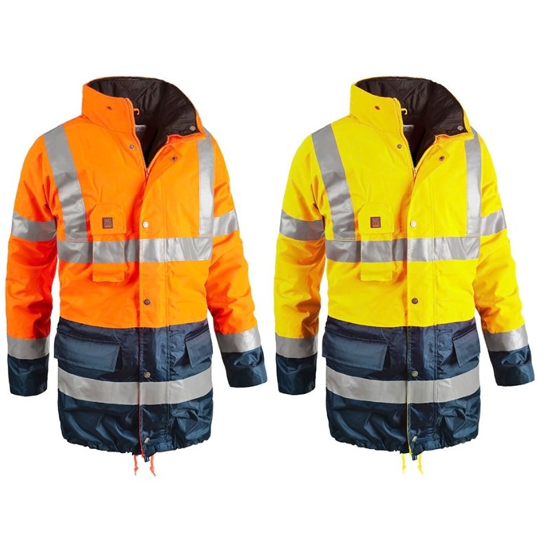 Parka da Lavoro Alta Visibilit� Multitasche Impermeabile Sottozero Bi Road 2302