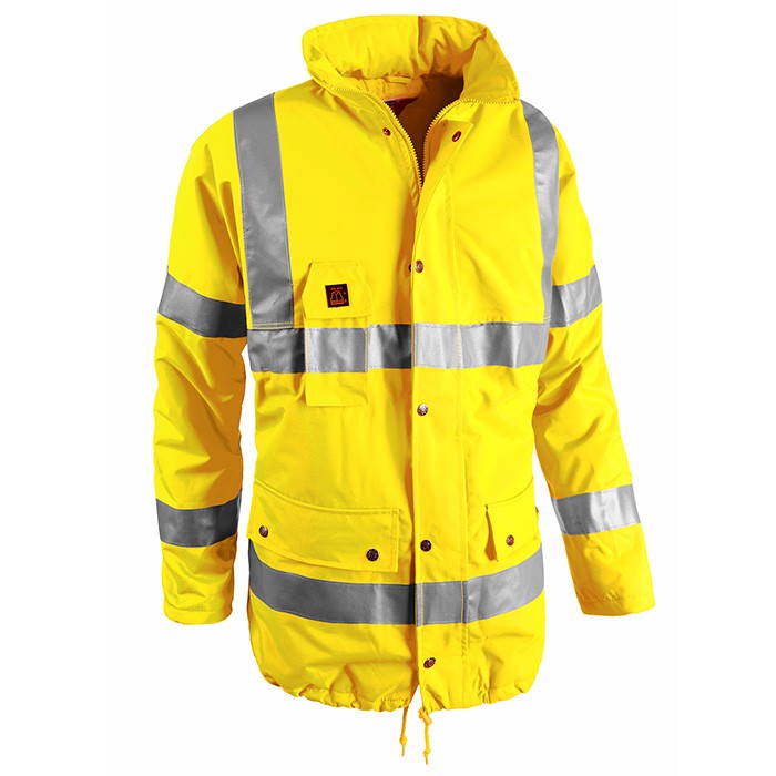 Parka da Lavoro Alta Visibilit� Multitasche Impermeabile Sottozero Stop 2299