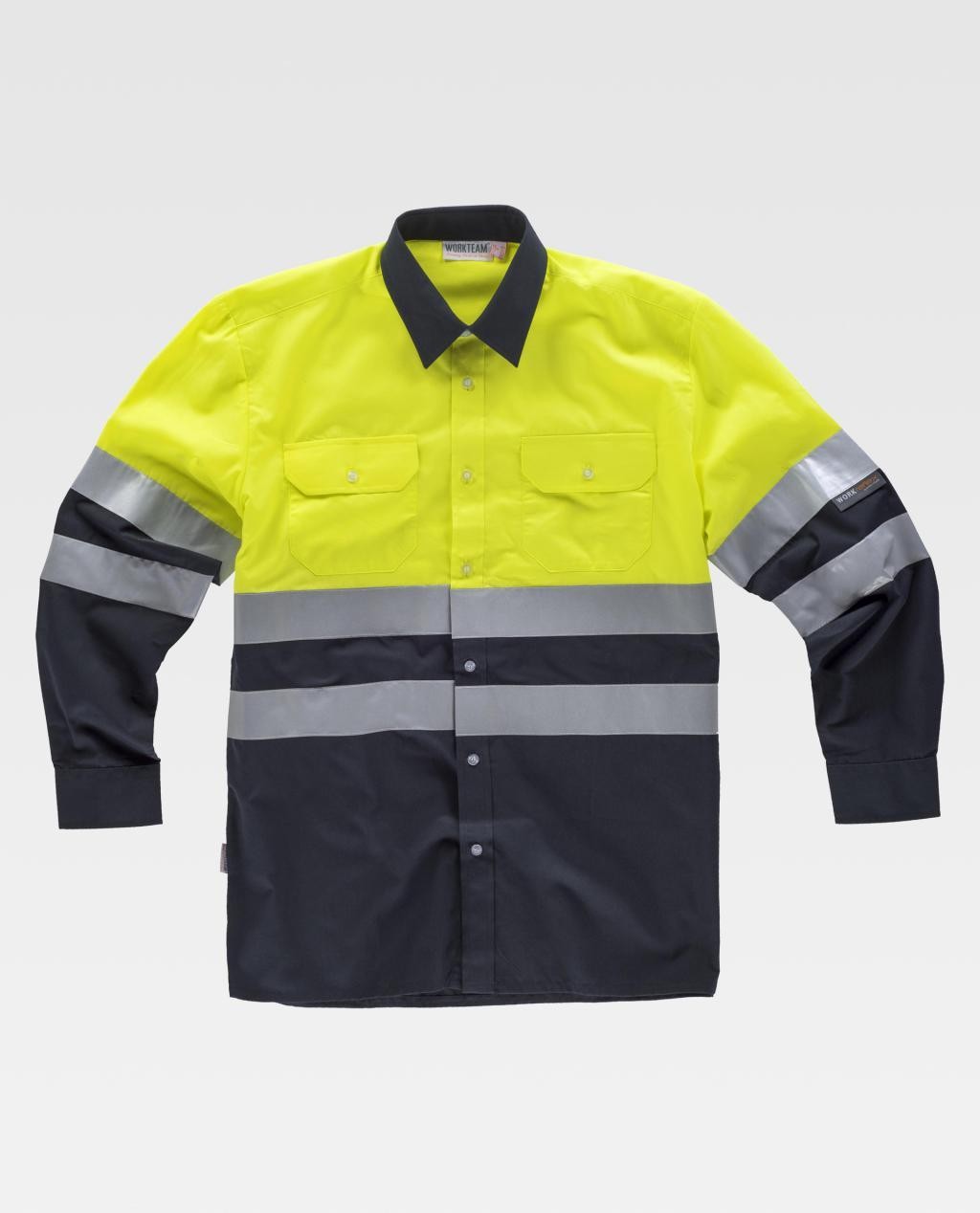 Camicia da Lavoro Manica Lunga Alta Visibilit� C3813 - Workteam