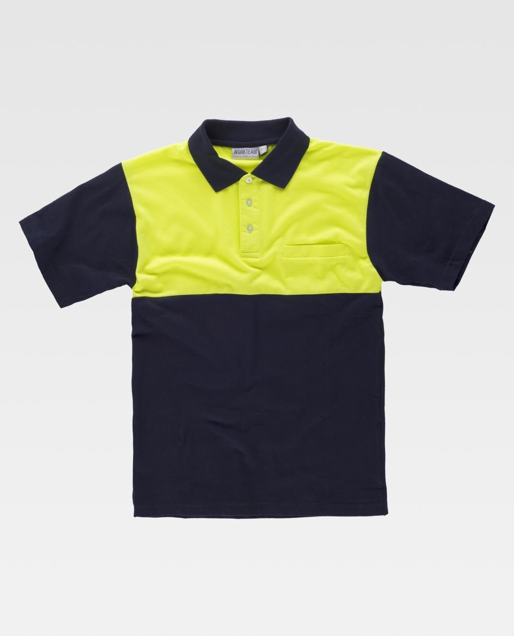 Polo da Lavoro 100% Cotone Alta Visibilit� C3840 - Workteam