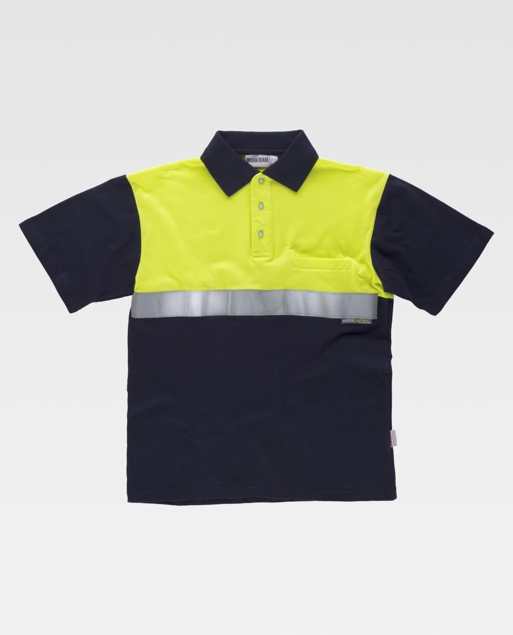 Polo da Lavoro 100% Cotone Alta Visibilit� C3841 - Workteam