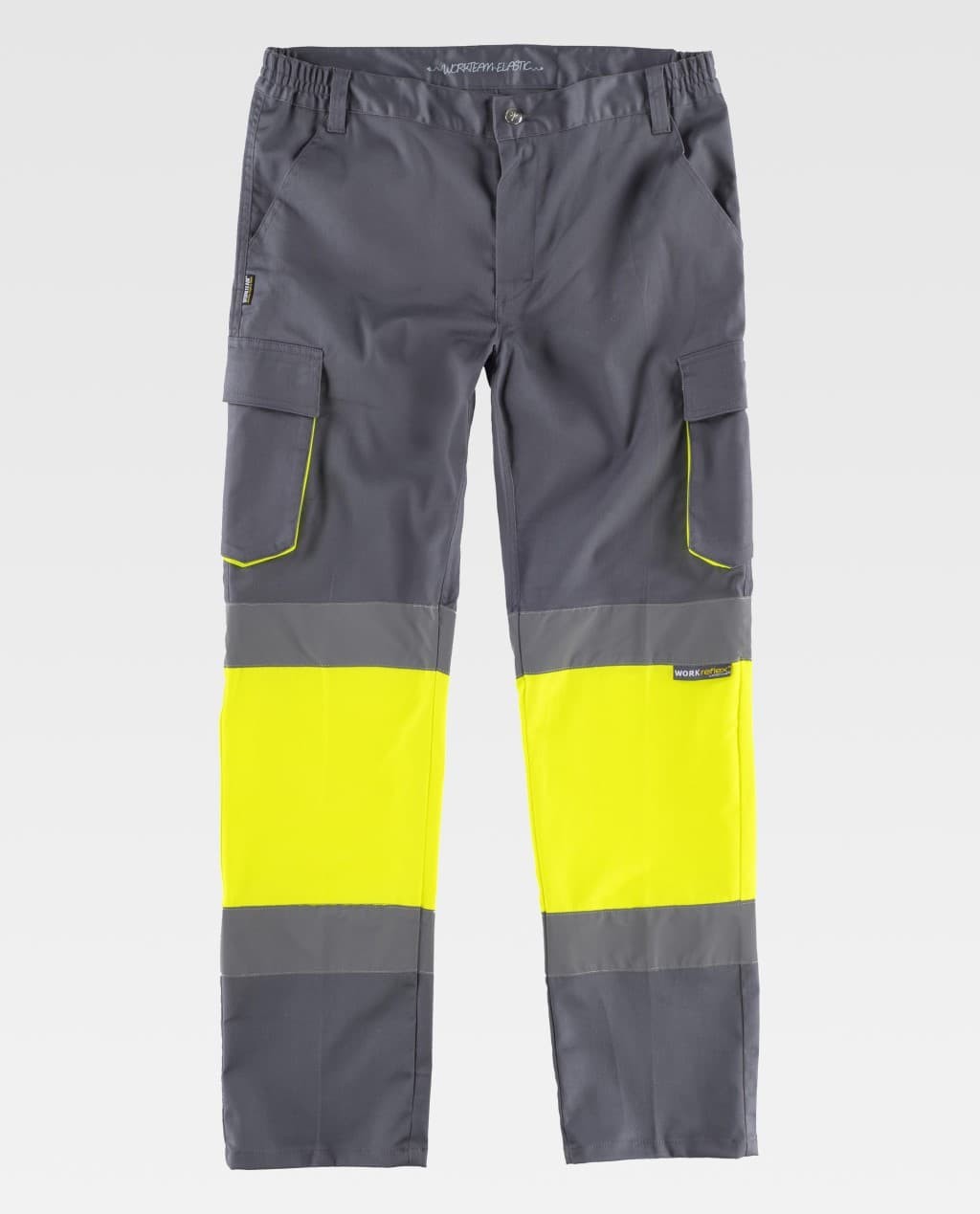 Pantalone da Lavoro Bicolore Alta Visibilit� C3218 - Workteam