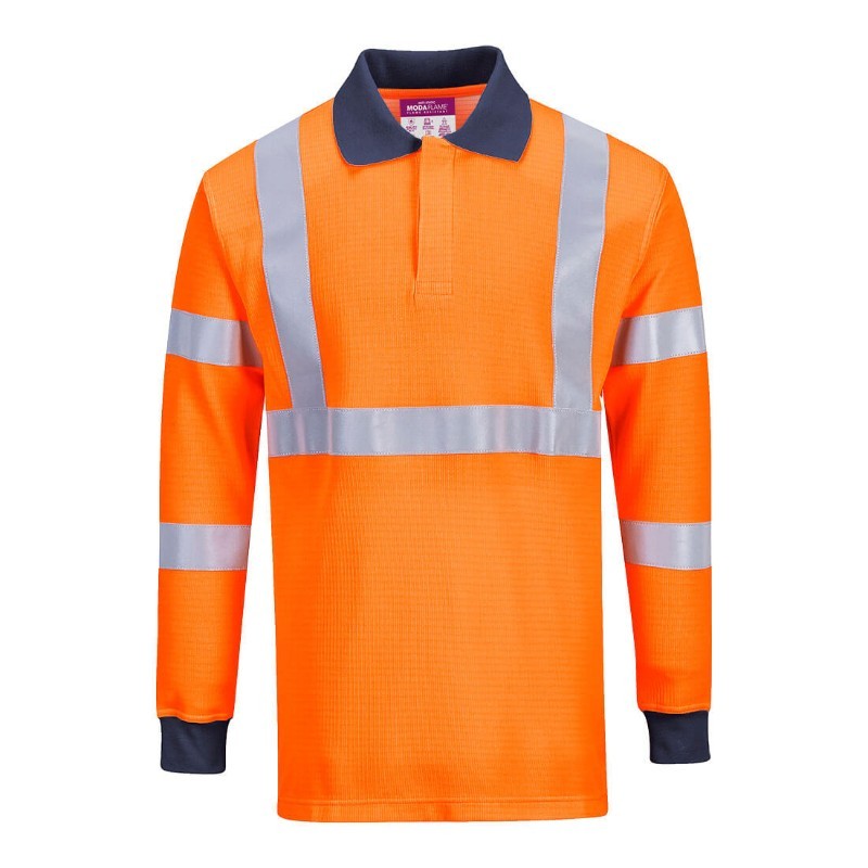 Polo da Lavoro Ignifuga Alta Visibilit� Portwest FR76
