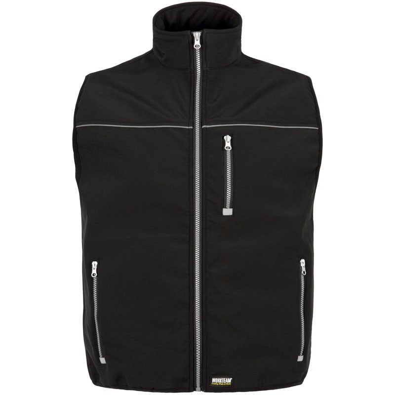 Gilet Workshell invernale multitasche con dettagli riflettenti - Workteam