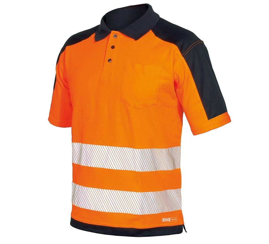 Polo Alta Visibilit� con bande segmentate termosaldate Issa Line HV 08190N