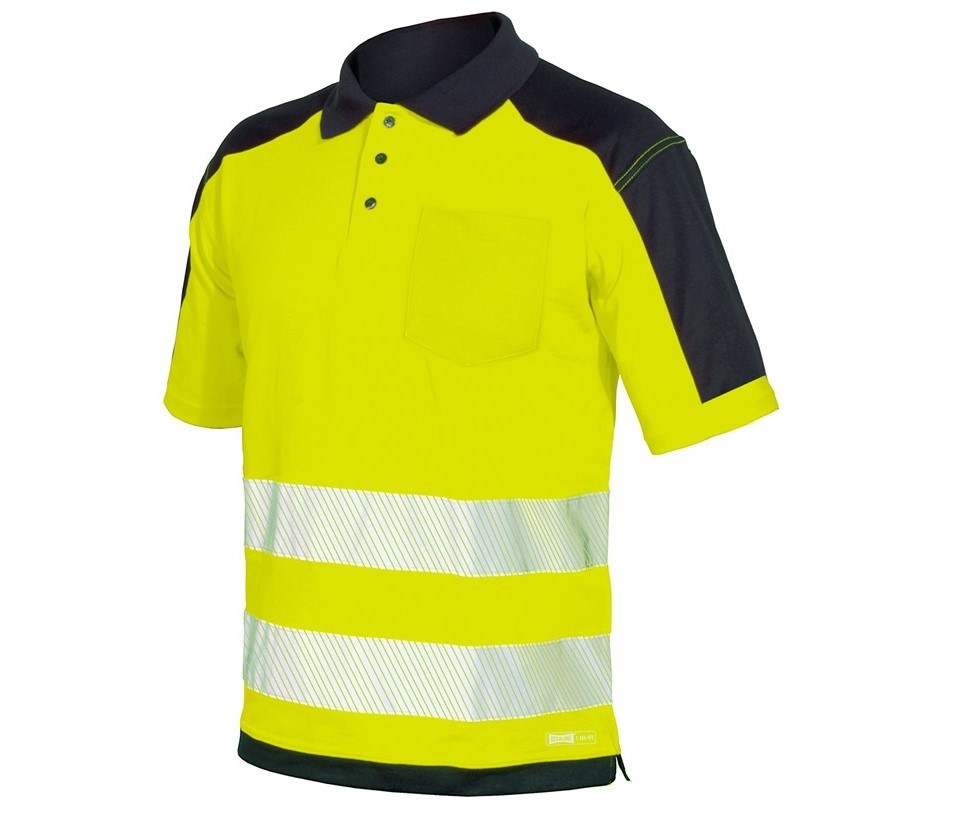 Polo Alta Visibilit� con bande segmentate termosaldate Issa Line HV 08190N