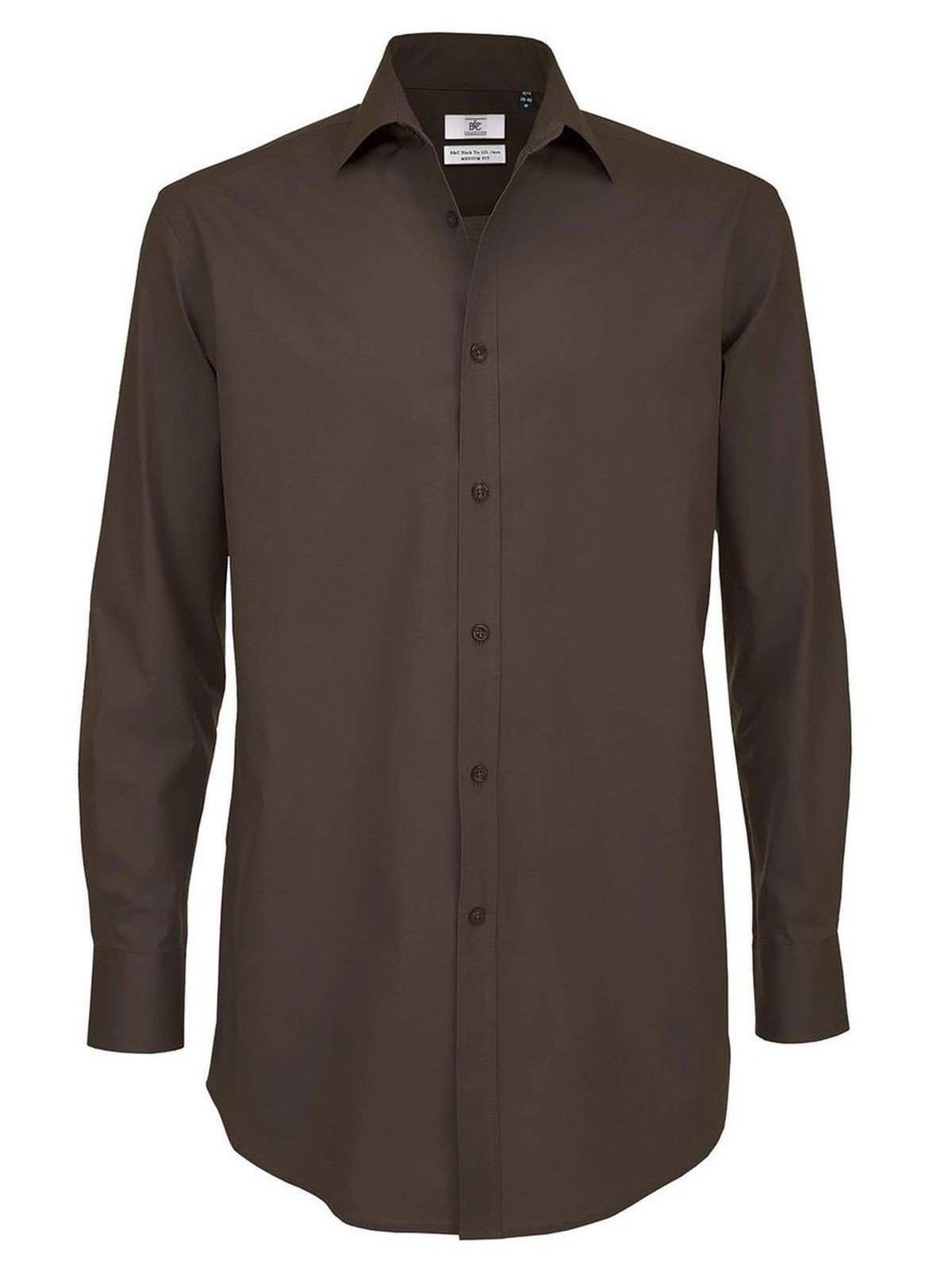 Camicia Da Lavoro Black Tie LSL Manica Lunga B&C Collection - BCSMP21