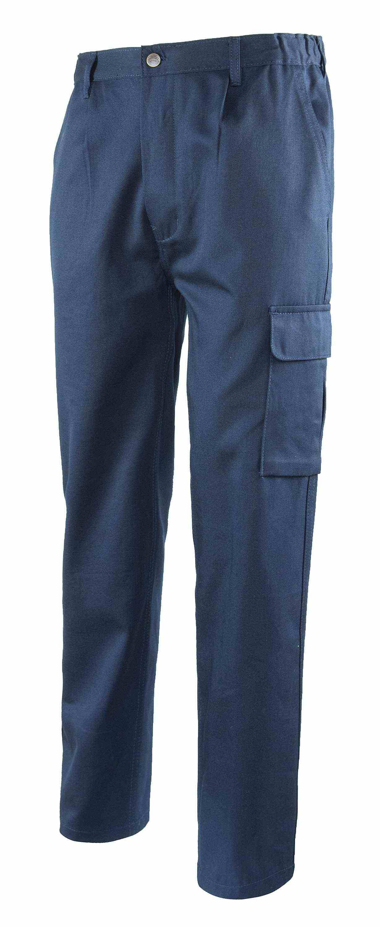 Pantaloni da Lavoro Multitasche 100% cotone Logica 9030BLU-L