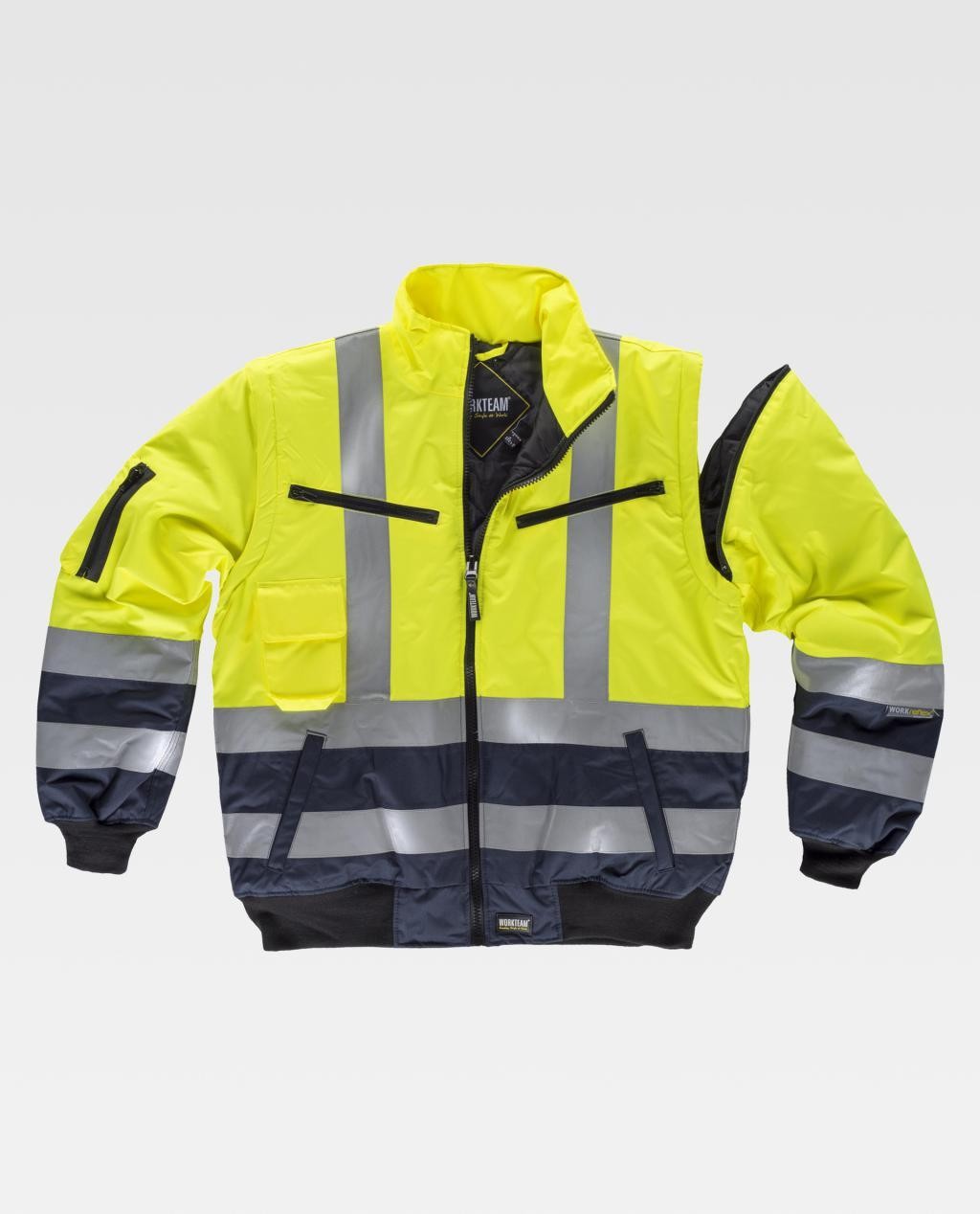 Giubbotto da Lavoro Bicolore Alta Visibilit� C3730 - Workteam