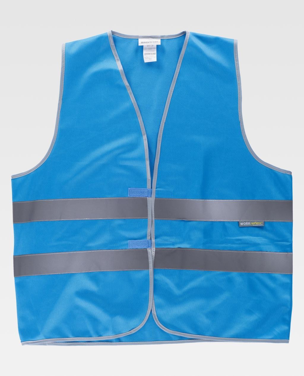Gilet da Lavoro Chiusura con Velcro Alta Visibilit� HVTT03 - Workteam