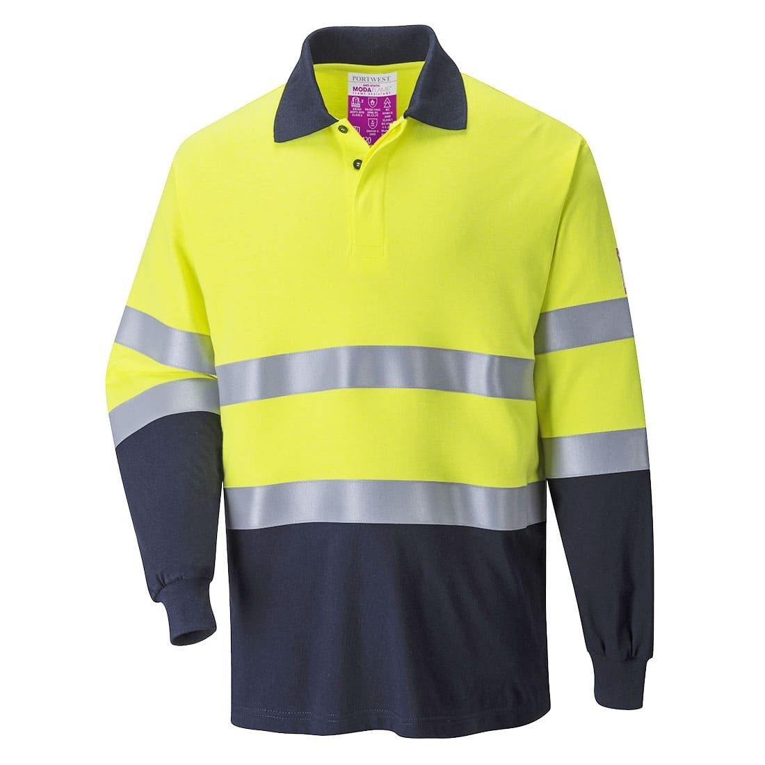 Polo da Lavoro Antistatica Ignifuga Alta Visibilit� Portwest FR74