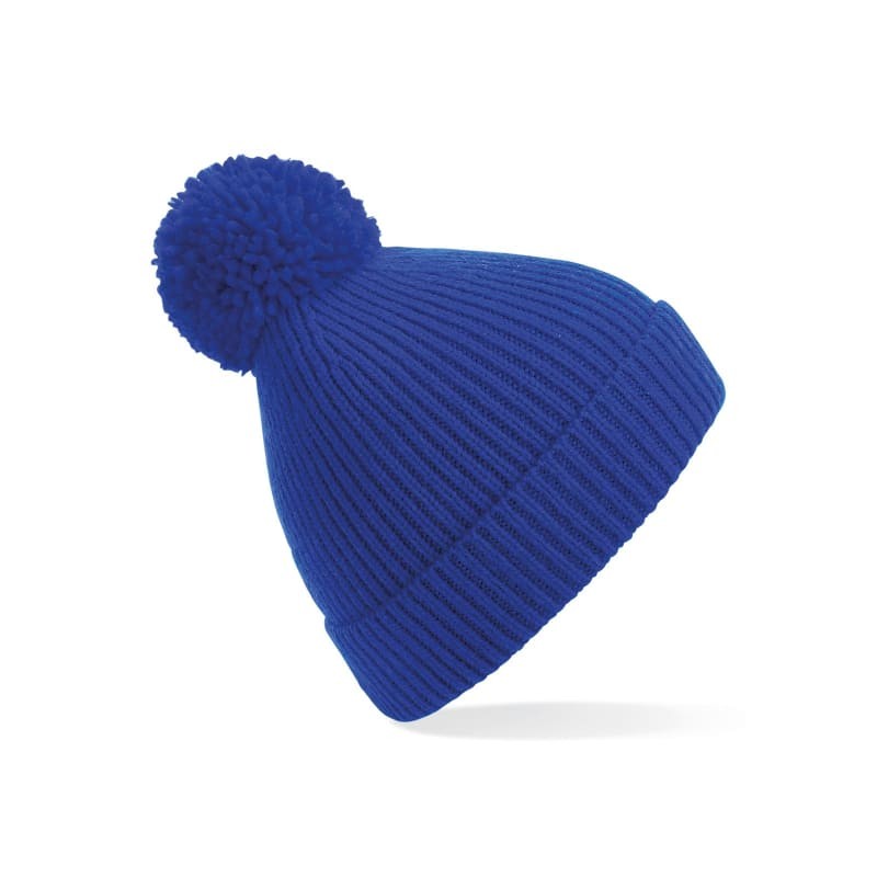 Cappello Engineered Knit Ribbed Pom Pom Beanie Beechfield - B382
