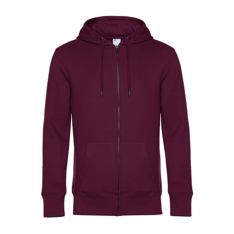 Felpa Da Lavoro King con Cappuccio e Zip Lunga B&C Collection - BCWU03K