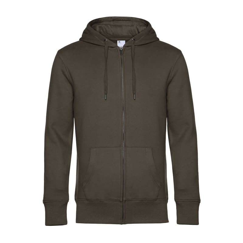 Felpa Da Lavoro King con Cappuccio e Zip Lunga B&C Collection - BCWU03K