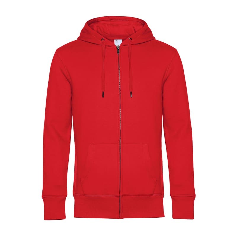 Felpa Da Lavoro King con Cappuccio e Zip Lunga B&C Collection - BCWU03K