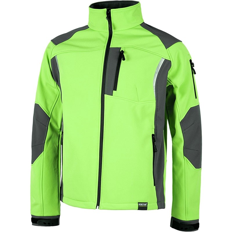Giacca Workshell combinata con cerniera in nylon - Workteam
