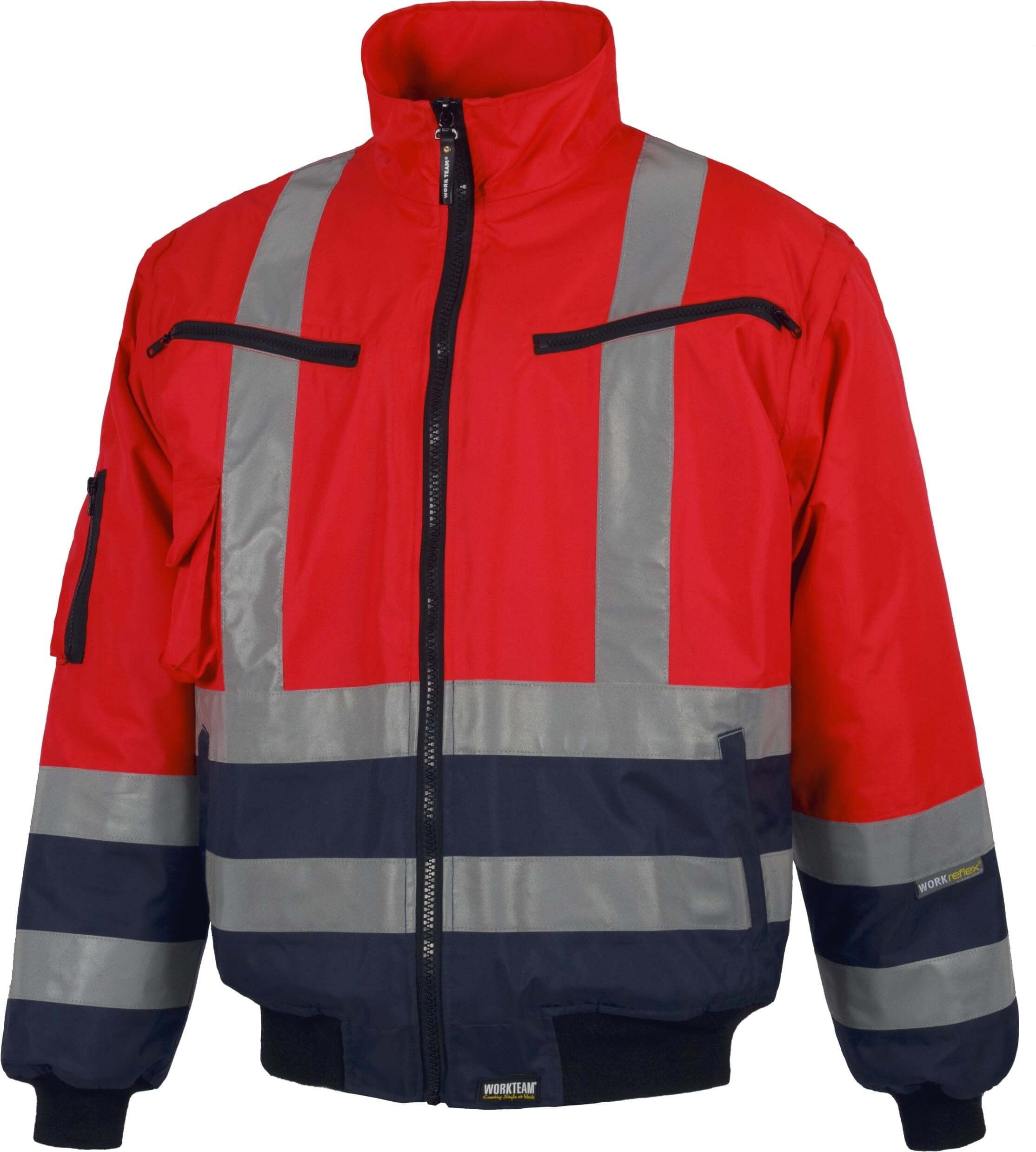 Giubbotto Pilot ad alta visibilit� con maniche staccabili - Workteam C3737