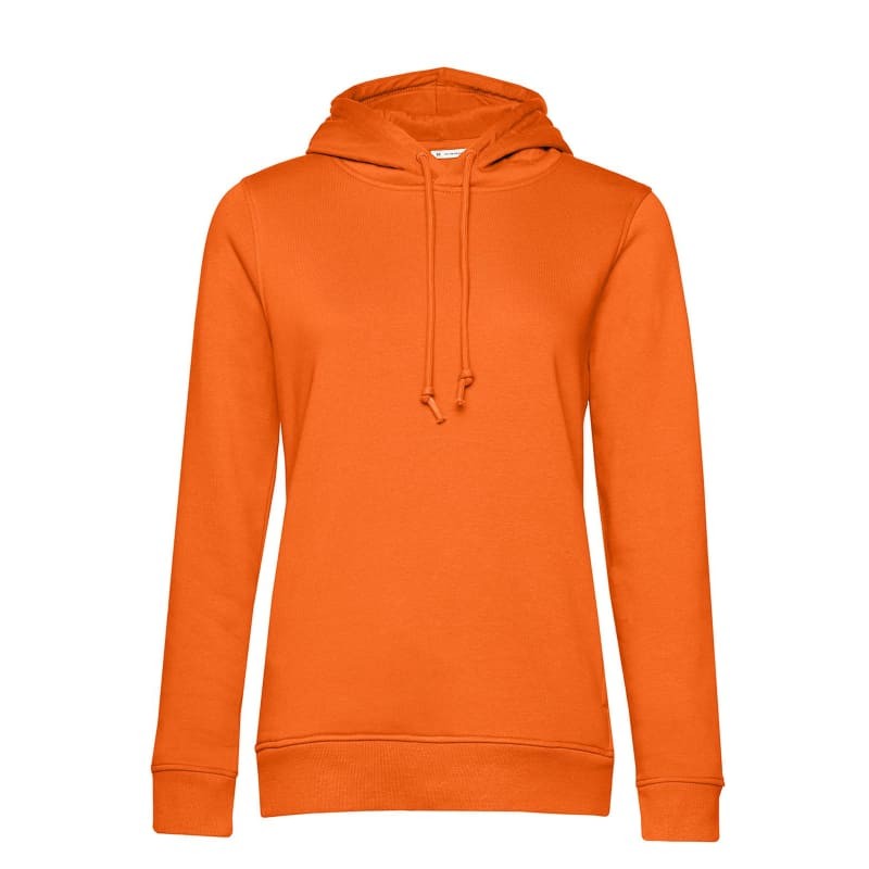 Felpa Da Lavoro Organic Hooded con Cappuccio da Donna B&C Collection - BCWW34B