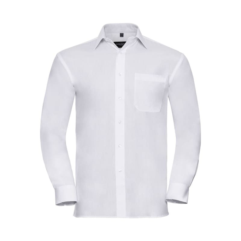 Camicia Da Lavoro a Maniche Lunghe 100% Cotone Russell - JE936M