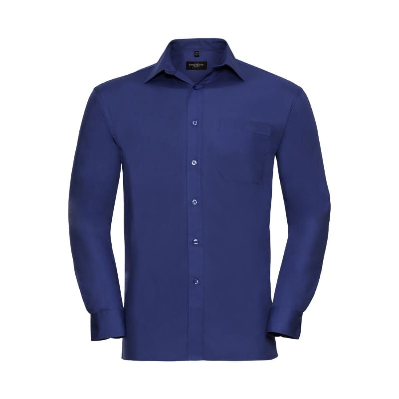 Camicia Da Lavoro a Maniche Lunghe 100% Cotone Russell - JE936M